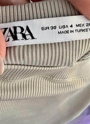 Міні спідниця zara в рубчик 2
