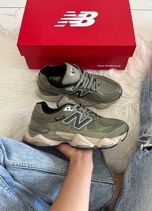 Чоловічі кросівки new balance 9060 cordura khaki green нью беланс зеленого з хакі кольорів