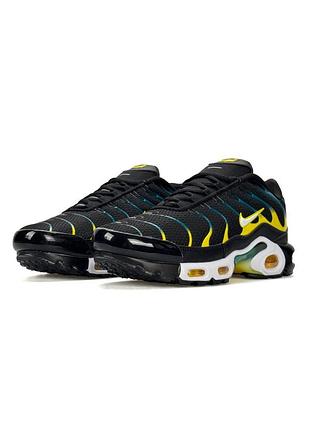 Nike air max plus tn black teal yellow 3