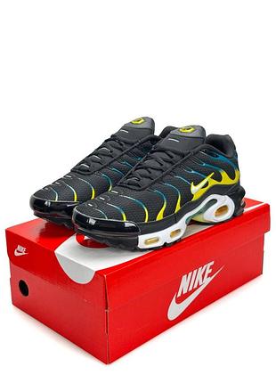 Nike air max plus tn black teal yellow 8