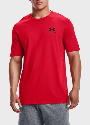 Мужская красная футболка under armour андер армор оригинал