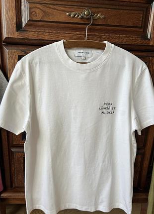 Біла футболка maison labiche paris з вишивкою "vers l’infini et au-delà", р. s