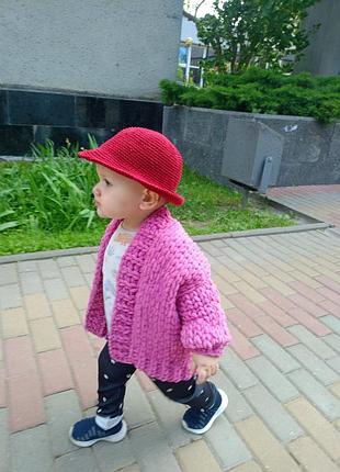 Кардиган для малечі рожевий