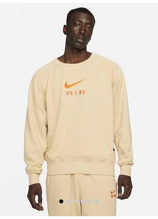 Свитшот nike sportswear air crew беж dv9829-252 р.xl
