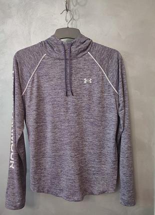 Женская легкая спортивная кофта толстовка с капюшоном under armour