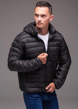 Мужская куртка casual утепленная черная 7