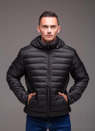 Мужская куртка casual утепленная черная 2