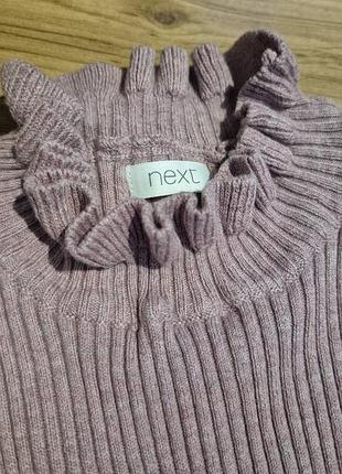Гольф светр в рубчик next на дівчинку 134 2
