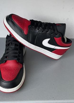 Кросівки air jordan 1 low alternate bred toe 553558-066 оригінал розмір 42