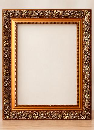 Шикарная деревянная рама для картин, подходит для картин по номерам(фото2), есть дефект с боковой части, на лицевой стороне это не видно.