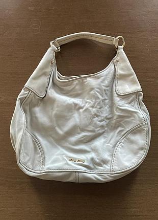 Шкіряна сумка miu miu
