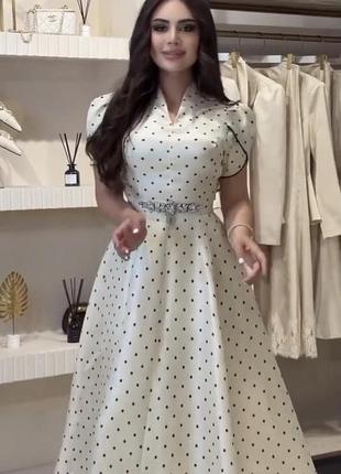 Святкова сукня в горох 3