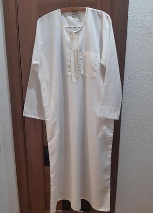 Мужской традиционный арабский тоб (камес, кандура) al madani, р. 52 l