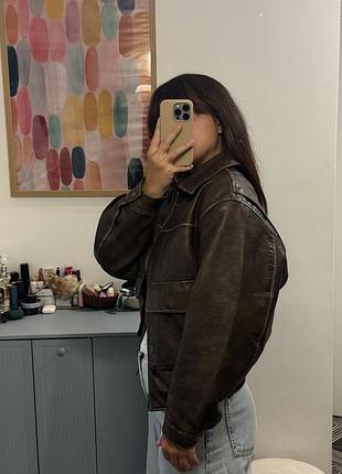 Шкірянка куртка bershka 3