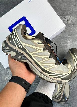 Salomon xt-6 gore-tex vintage khaki ✅