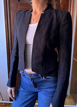 Укороченний жакет massimo dutti 2