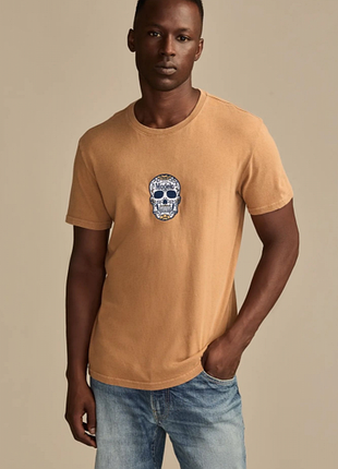 Футболка lucky brand x modelo skull 19770 tobacco brown
