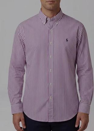 Стильная рубашка polo by ralph lauren в полоску (100% хлопок)
размер м