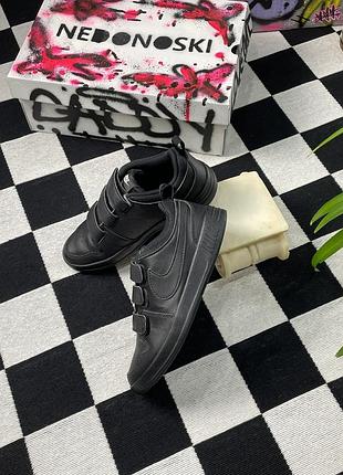 Подростковые/женские кроссовки nike pico 5 (gs) три ремешка на липучках