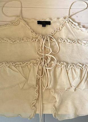 Блуза на лямках zara размер s 6