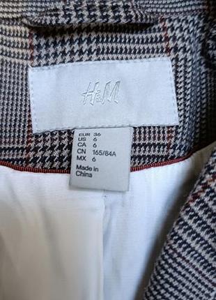 Жакет в клетку h&amp;m 3