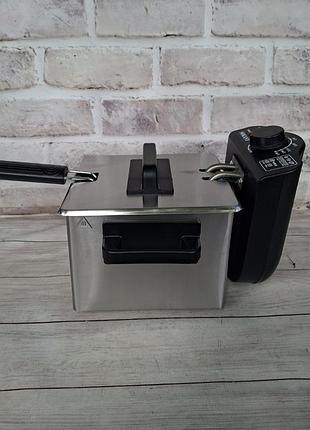Фритюрница sokany wj-804 из нержавеющей стали 1.5 л 1500 вт стальной