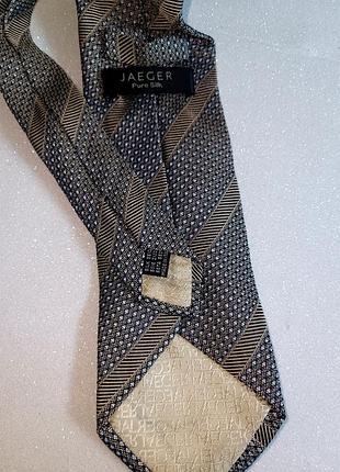 Шелковый мужской галстук jaeger (100% pure silk), оригинал
