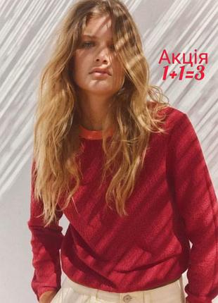 Льон + поліестер джемпер zara кофта светр