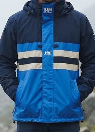 Винтажная куртка-ветровка helly hansen vintage 90s sailing jacket / дождевик