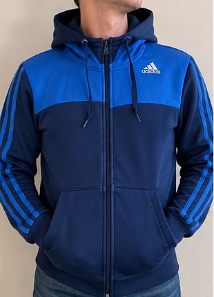 Спортивная куртка-худи adidas climawarm мужская синяя s