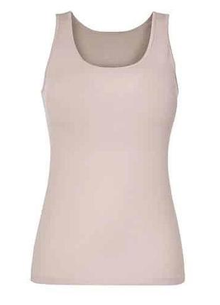 Майка бельевая с широкими бретелями для женщины esmara lycra® 418106 s молочный