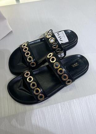Красивые и стильные шлепанцы zara