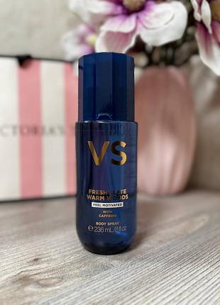 Парфумований зволожуючий спрей для тіла victoria's secret feel motivated men's body spray