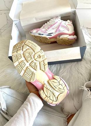 Balenciaga runner white pink 3