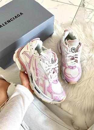 Balenciaga runner white pink