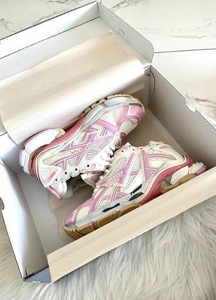 Balenciaga runner white pink 10