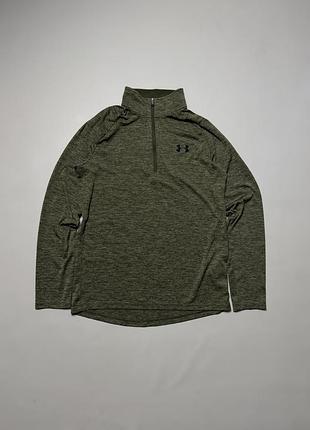 Спортивная кофта under armour ua tech 2.0 1/2 zip оливковый размер s оригинал