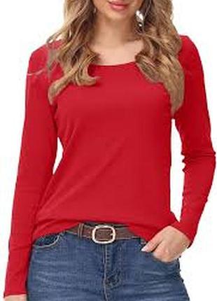 Красная базовая вискозная футболка/ m/brend h&amp;m