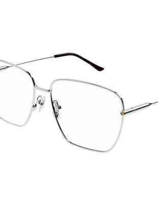 Квадратна брендова оправа gucci gg 14140 002 silver - original