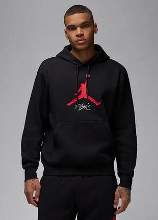 Толстовка чоловіча jordan m j ess flc baseline hoodie fd7545-013