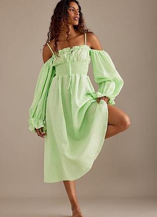 Sleeper лляна сукня аtlanta midi dress, розмір s, стан новий