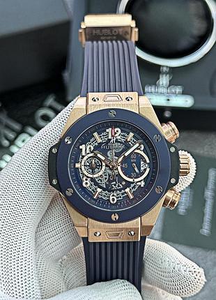 Hublot big bang unico king gold blue