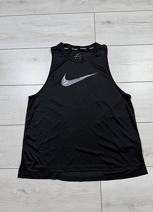 Женская спортивная майка nike dri-fit miler running tank original 928653-010 (xl)