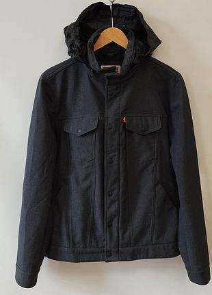 Чоловіча куртка-тракер/софтшел levi's (розмір m) water-resistant/wind-resistant
