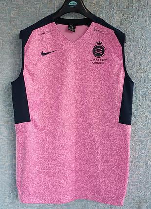 Оригинальная спортивная майка для тренировок nike middlesex cricket (t20 / training).