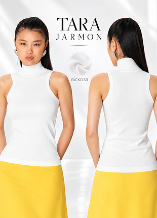 Tara jarmon paris плотный топ с высокой горловиной на основе вискозы