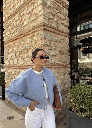 Бомпер-куртка оверсайз з букле h&m xs/s