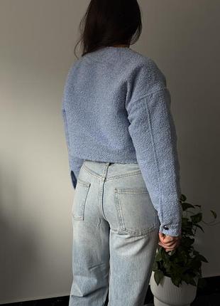 Бомпер-куртка оверсайз з букле h&m xs/s 7