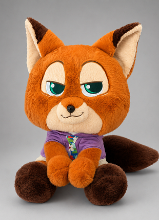 🦊 большая мягкая игрушка лисенка 65–70 см 💜 2