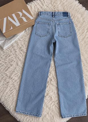 Джинси голубі mid rise cropped 7